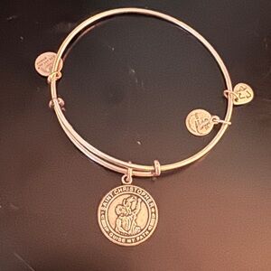 Alex and Ani Saint Christopher Silver Bangle Bracelet, like new